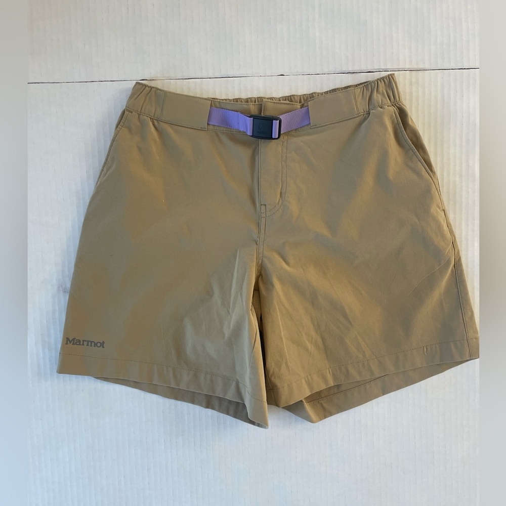 Marmot Shorts Womens 2 Shetland  Kodachrome Belted Hiking Outdoors 7" NWOT